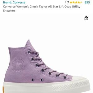 Converse Chuck Taylor platform high tops Women’s shoe size 8